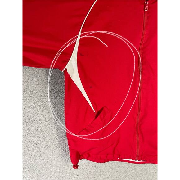 Teamwork Athletic Apparel West Side Red Full Zip Track Jacket Mens L Warmup Coat - Picture 4 of 9